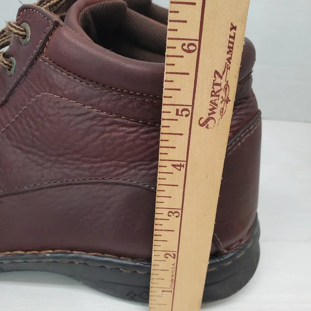 Columbia Wayne Mens 13 US Leather Ankle‎ Boots Lace Up Brown Comfort System
